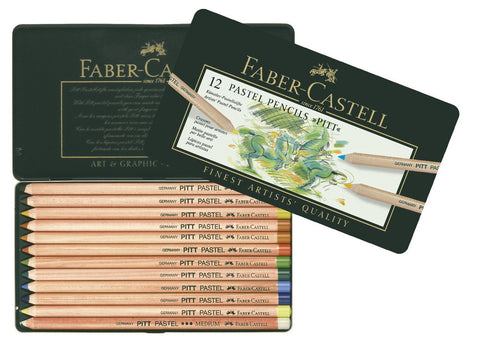 Color pencil PITT PASTEL tin of 12