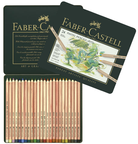 Color pencil PITT PASTEL tin of 24