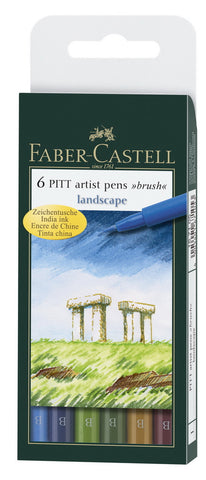 India ink PITT artist pen B box of 6 'landscape'