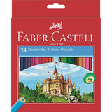 Coloured pencils Castle hexagonal cardboard box