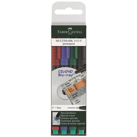 Marker MULTIMARK permanent F wallet of 4