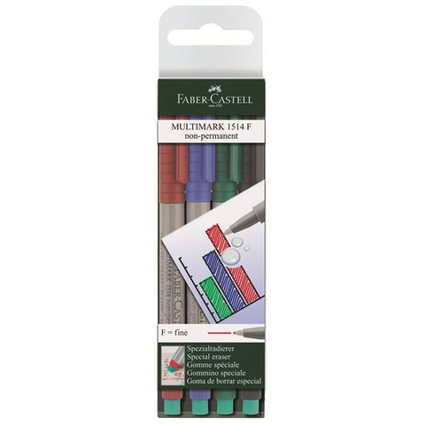 Marker MULTIMARK non-permanent F wallet of 4