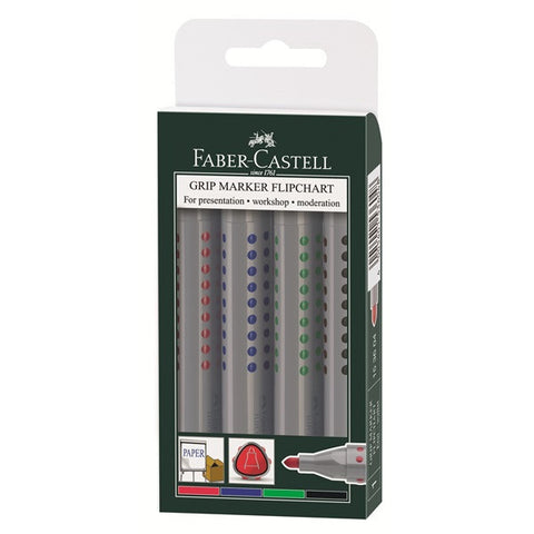 Flipchart marker GRIP 1536 round tip set 4