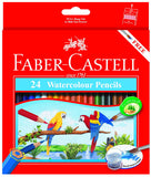 Watercolor pencils cardboard box